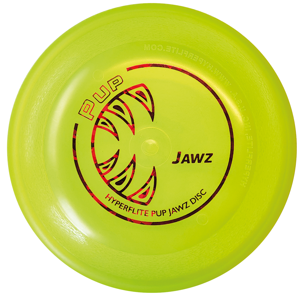 Bissstarke Hundefrisbee Hyperflite Jawz Pup Gelb